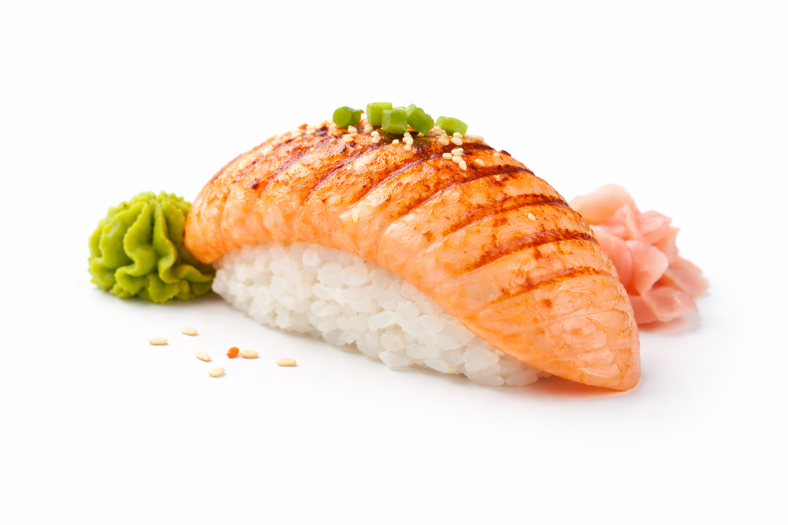 Лосось гриль нигири